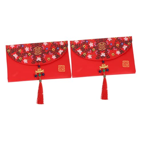 OSALADI 2 Stück Rote Umschlagtasche Rote Geldbörse Frühlingsmode Umschläge Roter Umschlag Festival Chinesischer Roter Umschlag Chinesische Glücksmünzen Taschen Vietnamesischer OSALADI 2 Stück Rote Umschlagtasche Rote Geldbörse Frühlingsmode Umschläge Roter Umschlag Festival Chinesischer Roter Umschlag Chinesische Glücksmünzen Taschen Vietnamesischer von OSALADI