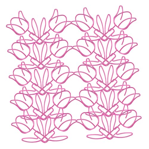 OSALADI 20 Stück Büroklammer Papierclip Papierklammern Klammern Für Papier Plastik Rosa OSALADI 20 Stück Büroklammer Papierclip Papierklammern Klammern Für Papier Plastik Rosa von OSALADI