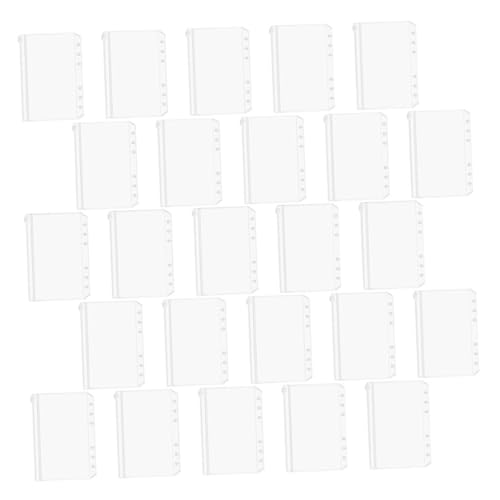 OSALADI 25 Stück Ordnertasche aufbewahrungssack storage pockets document bag mappen organizer dokumententasche Taschen Datei Beutel mit losen Blättern Nachfülltasche 6-Loch-Ordner PVC von OSALADI