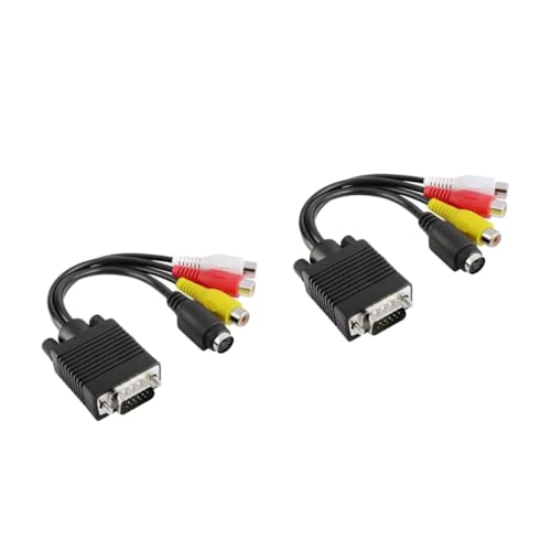 OSALADI 2St Fernsehkonverterkabel Cinch-Videokabel sae kabel digitales Audio-Video-Kabel Komponentenkabel Svideokabel Konverter Audiokabel Y-Kabel Audioleitung 3rca Video-Audio-Kabel Black OSALADI 2St Fernsehkonverterkabel Cinch-Videokabel sae kabel digitales Audio-Video-Kabel Komponentenkabel Svideokabel Konverter Audiokabel Y-Kabel Audioleitung 3rca Video-Audio-Kabel Black von OSALADI