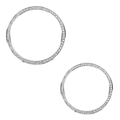 OSALADI Uhrenkompatible Diamantlünette – Zubehör Für Uhrengehäuse Aus Metall 46 Mm Größe Und Stilvoll 2 Stück von OSALADI
