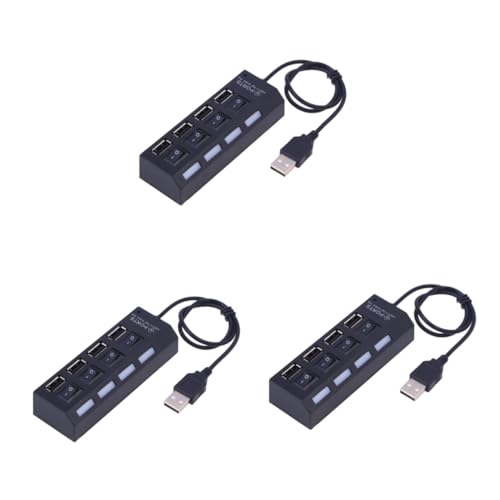 OSALADI 3 4 USB-Splitterkabel 4-Port-Daten-Hub USB-verteiler USB- verteiler Tischspender USB-Hub USB 2.0-Hub mit 4 Anschlüssen USB-Splitter 2.0 schnelle Geschwindigkeit von OSALADI