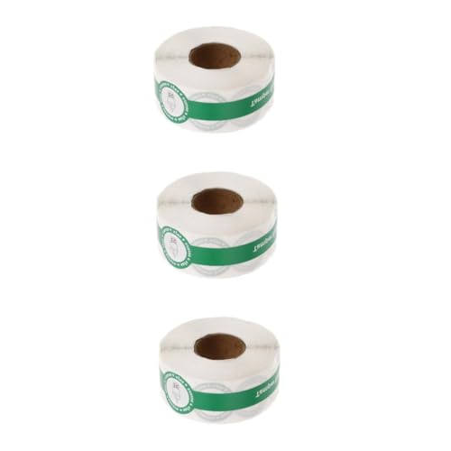 OSALADI 3 Rollen siegel aufkleber Etikett Aufkleber für Kuchentassen Bindestrich Liner mit Versiegelungsaufkleber manipulationssicheres Klebeband Kuchen Aufkleber PVC Green OSALADI 3 Rollen siegel aufkleber Etikett Aufkleber für Kuchentassen Bindestrich Liner mit Versiegelungsaufkleber manipulationssicheres Klebeband Kuchen Aufkleber PVC Green von OSALADI