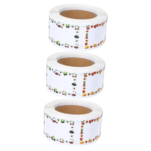 OSALADI 3 Sätze Büro Namensaufkleber Etikettenaufkleber Klebeetiketten Farbige Etiketten Runde Farbige Aufkleber Helle Kleine Wiederverwendbare Klebeetiketten Beschriftung 250 Stück * 3 von OSALADI