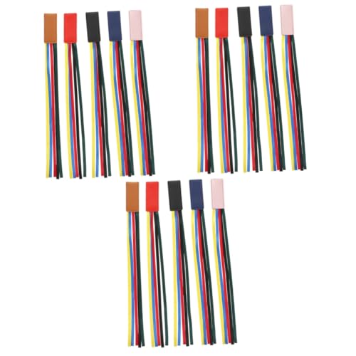 OSALADI 3 Sätze Lesezeichen Aus Leder Bestickt Für Empfindlich Buchband Seitenmarkierung Lesen Etikett Band-lesezeichen Band-buchmarker Buchseiten Schleife 5 Stücke * 3 von OSALADI