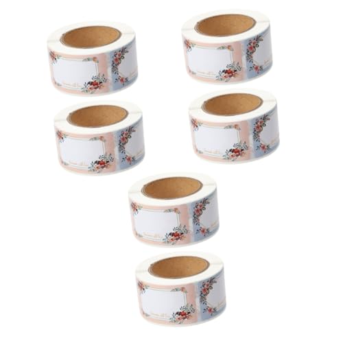OSALADI 3 Sätze Namensaufkleber Etikett Und Blau Klassifizierungsaufkleber Party Klebrig Stark Schreibbar Farbig Bunt Namensschild-aufkleber Sortieraufkleber Papier 2 Rollen * 3 von OSALADI