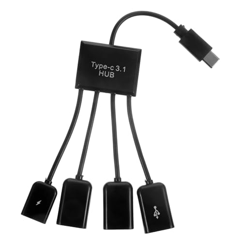 OSALADI 3 Sätze USB-Hubs Computeradapter Gigabit-Ethernet-Konverter Nabe Nabe USB-Port-Hubs Schwarz Computer USB Nabenadapter Nabenkonverter USB 2.0 4-Port-Hub-Konverter Klaviatur shunt von OSALADI