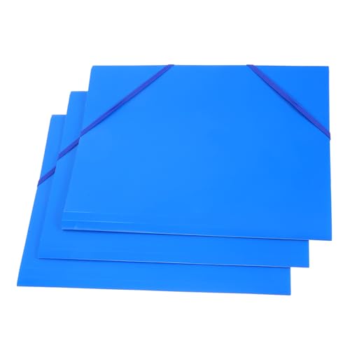 OSALADI 3 Stück Mappe bürobedarf organizer Dokumentenhalter vertikaler Dateiordner Dateiorganisator Dokumentordner-Organizer Datei-Organizer-Ordner Reiseakten-Organizer Plastik Blue von OSALADI