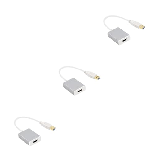 OSALADI 3 Stücke 3 0 Zu Adapter Konverter 1080p Display Für Laptop Projektor Hohe Audio Silber OSALADI 3 Stücke 3 0 Zu Adapter Konverter 1080p Display Für Laptop Projektor Hohe Audio Silber von OSALADI