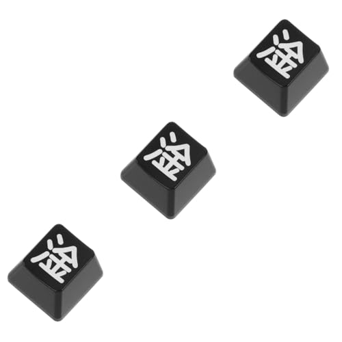 OSALADI 3 Stücke Mechanische Tastatur Tastenkappen Ersatz Öl-Jet Gravur Robust Abs Kunststoff von OSALADI