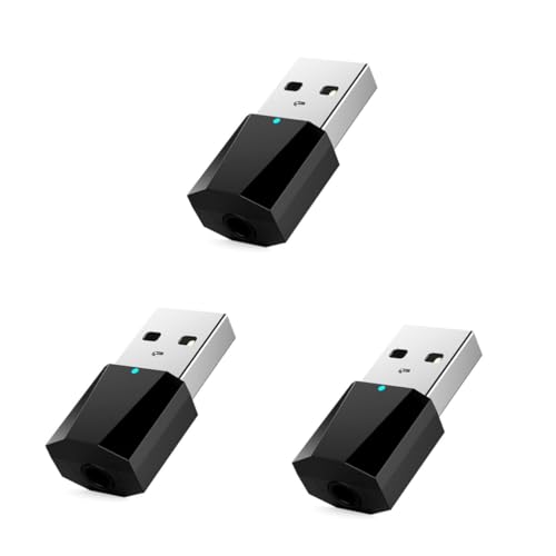 OSALADI 3St heimischer Klang blackalicious Mini-Empfänger Stereo-Audio-Receiver schwarz Mini-USB-Empfänger Blisterverpackung Blackwel Empfänger-Audio Empfänger USB Haushalt von OSALADI