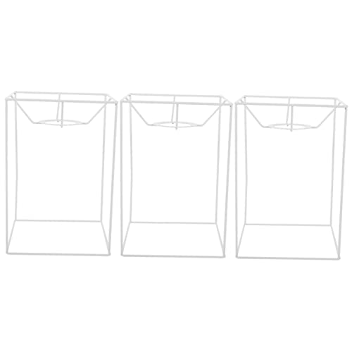OSALADI 3st Lampenschirmständer Bauernlampenschirm Aus Eisen Lampenschirmhalter Aus Draht Lampenschutzabdeckung Aus Draht Rahmen Der Deckenleuchte Lampenschutzhalter Handbuch Leuchter Weiß OSALADI 3st Lampenschirmständer Bauernlampenschirm Aus Eisen Lampenschirmhalter Aus Draht Lampenschutzabdeckung Aus Draht Rahmen Der Deckenleuchte Lampenschutzhalter Handbuch Leuchter Weiß von OSALADI
