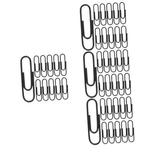 OSALADI 4 Sätze Paperclip Briefpapier Dokumentclips Binder Büroklammer Büroklammern für Akte Clips Briefpapier Büroklammern kreativ Papierclip Büroklammer Plastik Schwarz OSALADI 4 Sätze Paperclip Briefpapier Dokumentclips Binder Büroklammer Büroklammern für Akte Clips Briefpapier Büroklammern kreativ Papierclip Büroklammer Plastik Schwarz von OSALADI