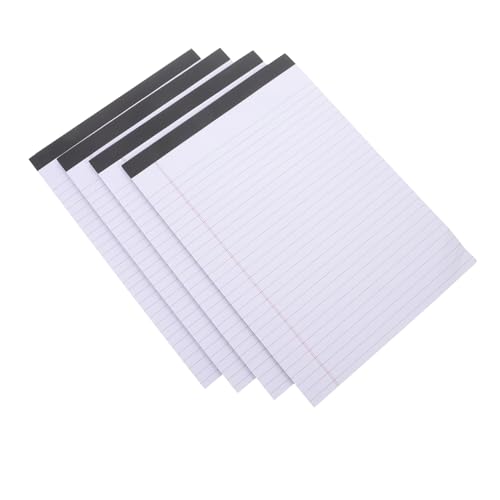 OSALADI 4 Stück Papier Nehmen Pads Klein Papierblöcke Schmucklos Notizbücher Für Die Arbeit Steno-pad Zeitschrift Notizblock Notizbücher Masse Notizpolster Großes Notizbuch Gefüttert Weiß von OSALADI