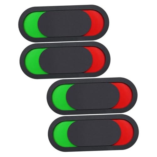 OSALADI 4 Stück Statusschalterzeichen offen Vinyl Streifen Büro Badezimmer hängend Türschild Datenschutzschild für die Konferenz Slider-Datenschutz-Schild Black von OSALADI