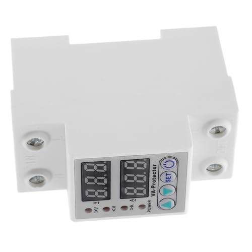 OSALADI 40A Einstellbarer Überspannungs Und Unterspannungsstromschutz Pa Intelligenter Relaisschutz Mit LED Spannungsstromanzeige Für Haushaltsübliche Geräte von OSALADI