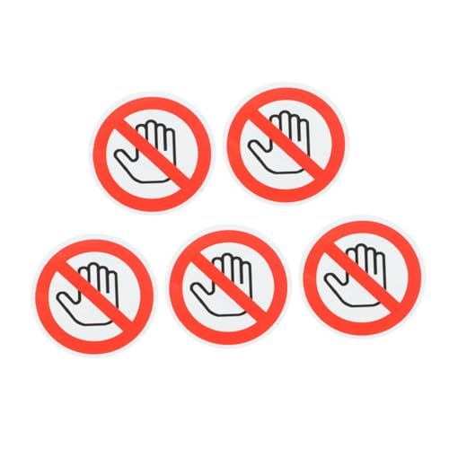 OSALADI 5 Blätter Aufkleber für Warnschilder Vorsicht Anrufer Gefahr reflektierend No-Touch-Schild-Aufkleber Sicherheitswarnschild Wandschild selbstklebendes Vinyl Weiß OSALADI 5 Blätter Aufkleber für Warnschilder Vorsicht Anrufer Gefahr reflektierend No-Touch-Schild-Aufkleber Sicherheitswarnschild Wandschild selbstklebendes Vinyl Weiß von OSALADI