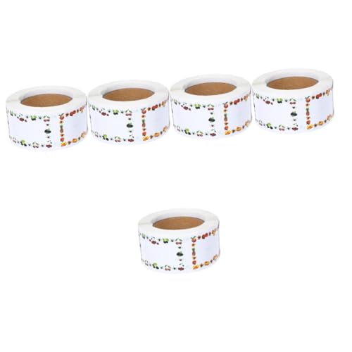 OSALADI 5 Sätze Daycare Essentials Kleine Quadratische Cod Kid Organizing Organize Farbaufkleber Etiketten Etikettenaufkleber Blaue Kindertagesstättenetiketten 250 Stück * 5 von OSALADI