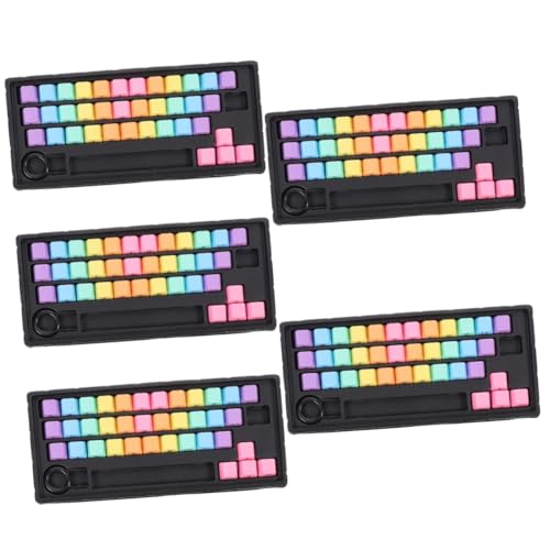 OSALADI 5 Sätze Tastenkappe Tastatur Wechseln Ornament-Sets Tastaturzubehör Pudding Keycaps Keyset Tastaturschutz Kirsche Tastatur Computertastaturen Farbige Tastatur Netzteil Scheinen Abs von OSALADI