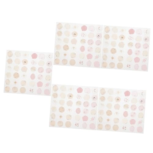 OSALADI 5 Sätze Wachssiegel Verzierungen Stempel Rahmen Etiketten Umschläge Brief Hochzeitsaufkleber Karten Siegelaufkleber Lack-wachs-siegel-aufkleber Pvc 36 Stück * 5 von OSALADI