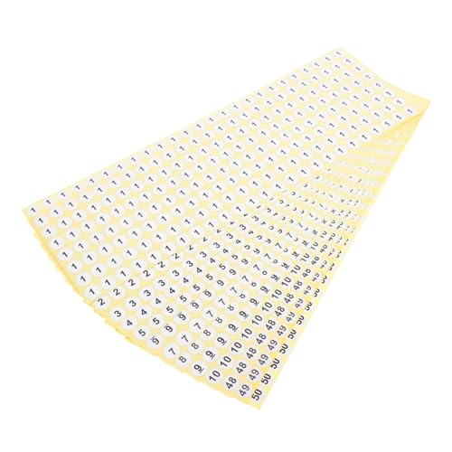 OSALADI 50 Blatt Zahlenaufkleber Selbstklebender Nummernaufkleber Vinyl Nummernklassifizierungsaufkleber Fortlaufend Nummerierte Etiketten Nummernblock Aufkleber Papier OSALADI 50 Blatt Zahlenaufkleber Selbstklebender Nummernaufkleber Vinyl Nummernklassifizierungsaufkleber Fortlaufend Nummerierte Etiketten Nummernblock Aufkleber Papier von OSALADI