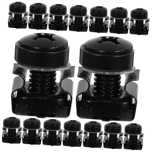 OSALADI Cage Nuts Für Server Racks Ersatzschrauben Für Netzwerkgeräte Quadratische Einsteckmuttern Für Rackmontage Ideal Für Server Und Netzwerk Switches von OSALADI
