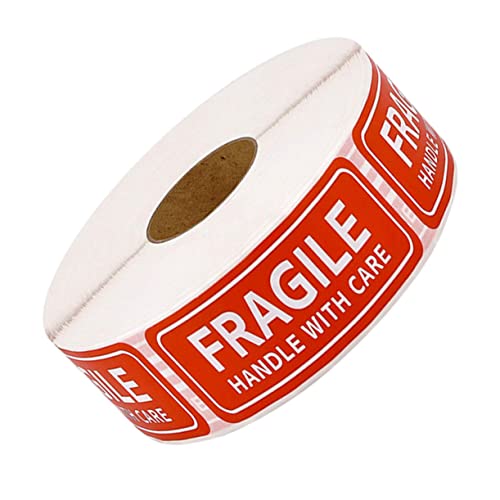 OSALADI 500Stücke Fragile Aufkleber Vorsicht Zerbrechlich Hochwertige Versandetiketten Für Sicheres Verpacken Selbstklebende Warnetiketten Für Kartons Trommeln Und Paletten von OSALADI