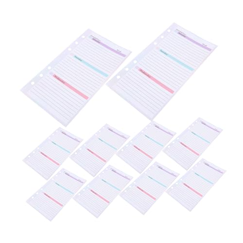 OSALADI 54 Blatt Loseblatt-wochenplaner Das Notizbuch Wöchentlicher Schreibtischplaner Wöchentlicher Notizblock Besprechungsnotizbuch Für Die Arbeit Notizblock Für Arbeit Zeitplaner Papier von OSALADI