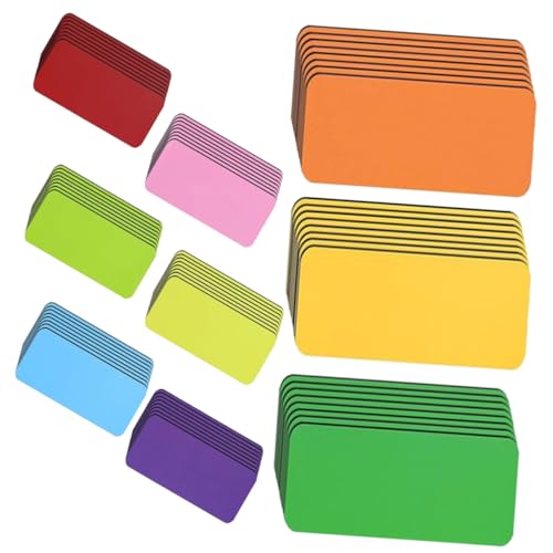OSALADI 54 Stück Magnetische Namens aufkleber Registerkarten Schild Planke trocken löschen Stichworte Blau löschbare Etiketten Magnetname Tags für Klassenzimmer beschichtetes Papier Bunt von OSALADI
