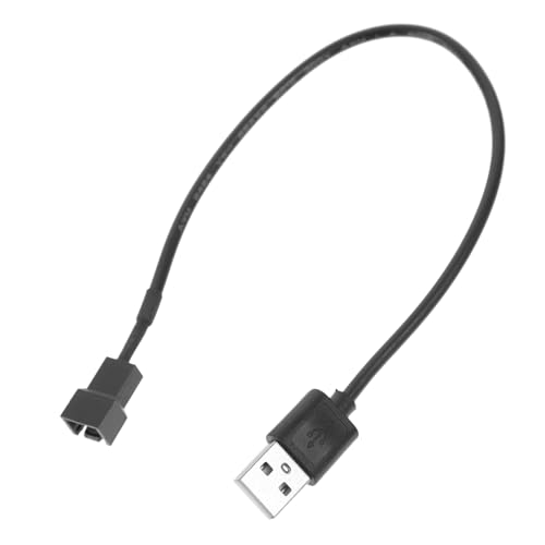 OSALADI 5st 3-poliges Kabel 3-poliges Netzteilkabel Netzkabel Für Ventilatoren 3-polige Kabel Usb-auf-3-pin-kabel Kabel USB Auf 3 Pin 5-v-lüfterkabel PVC 3polig Laptop-Schreibtisch Rechner von OSALADI