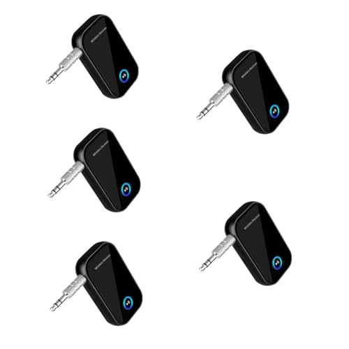OSALADI 5st Adapter Drahtloses Übertragungsgerät Drahtloser Sender Auto-Audio-Sender Audioempfänger HiFi -Stick Plastik Wagen von OSALADI