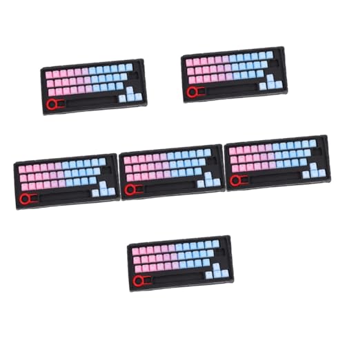 OSALADI 6 Sätze Tastenkappe Ornament-Sets Tastaturschutz Tastaturzubehör Gaming-Tastatur Mechanisch Tastaturmechanik Mechanische Tastaturen Mechaniker Anzug Blaue Zauberin Einzigartig Pbt von OSALADI