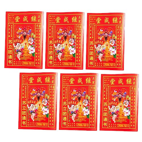 OSALADI 6 Stück Alter Kalender Mondkalender Wandkalender Jahr Traditioneller Kalender 2023 Kalender Hasenkalender Kalender Im Chinesischen Stil Tischkalender Tageskalender OSALADI 6 Stück Alter Kalender Mondkalender Wandkalender Jahr Traditioneller Kalender 2023 Kalender Hasenkalender Kalender Im Chinesischen Stil Tischkalender Tageskalender von OSALADI
