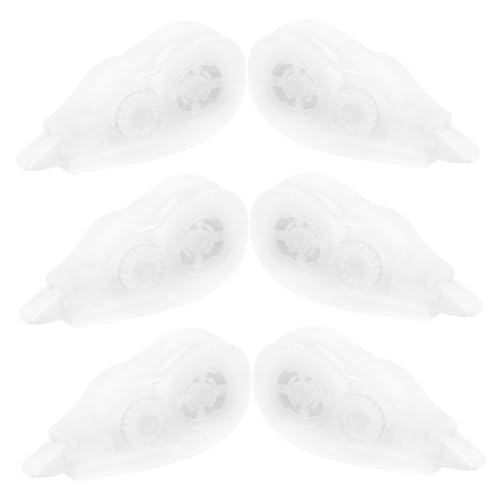 OSALADI 6 Stück Korrekturband bürobedarf weiße Stifte weißen Stift White-Out-Tape-Bulk süßes weißes Klebeband Lehrerzubehör White-Out-Tape-Stift weiße Streifen Plastik Transparent von OSALADI