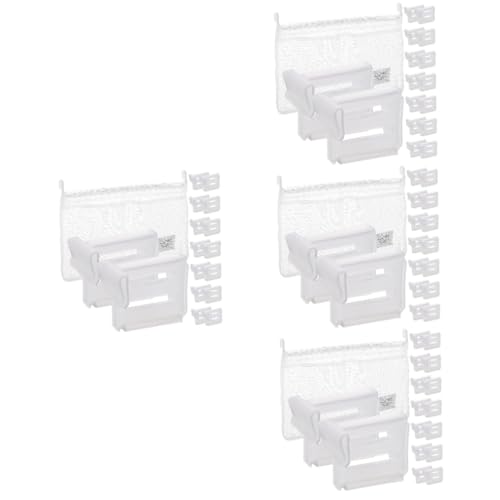 OSALADI 64 Stk Teilung Schublade Kühlschrank-trennclip Kühlschrankteiler Kühlschrank-trennklammern Netzsortierbeutel Kühlschranktür-organizer Trennwand: Kunststoff Gittergewebe Lagerregal von OSALADI