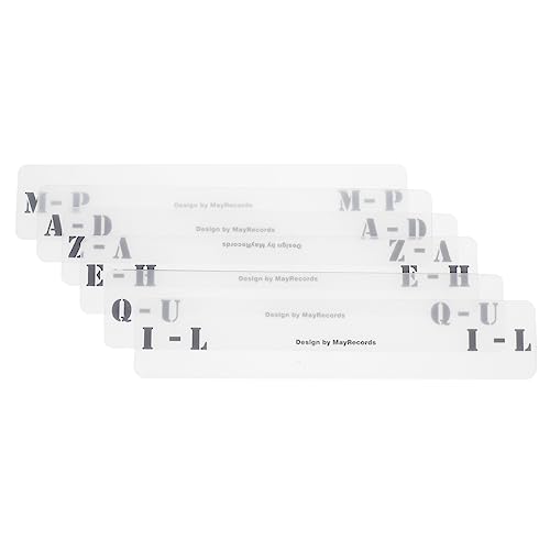 OSALADI 6Stücke Teiliges A Z Alphabet Trennkarten Aus Acryl Für CD Speicher Horizontaler Label Rekordorganisator Organisation Für Schallplatten von OSALADI