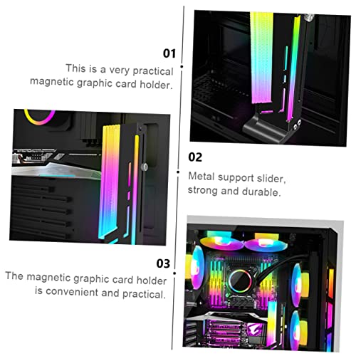 OSALADI 6st Grafikkartenhalterung Magnetische Rahmen Magnetische Gpu-Halterung Computerversorgung Gpu-Halterung Für Computergehäuse Aluminiumlegierung Symphonie Kühler von OSALADI