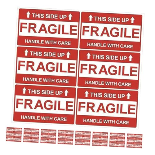 OSALADI 8 Blatt Zerbrechliche Etiketten Paket Abziehbilder klebrig zerbrechliches Band UPS selbstklebende Warnaufkleber Zerbrechliche Warnaufkleber Aufkleber aus beschichtetem Papier rot OSALADI 8 Blatt Zerbrechliche Etiketten Paket Abziehbilder klebrig zerbrechliches Band UPS selbstklebende Warnaufkleber Zerbrechliche Warnaufkleber Aufkleber aus beschichtetem Papier rot von OSALADI