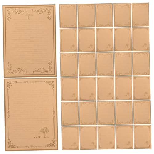 OSALADI 80 Stück Vintage Kraftpapier Pergament Schreibpapier Notizpapier Altes Liniertes Papier Briefpapier Mit Linien Papierbuchstaben Retro Briefschreibset Büro Löschpapier OSALADI 80 Stück Vintage Kraftpapier Pergament Schreibpapier Notizpapier Altes Liniertes Papier Briefpapier Mit Linien Papierbuchstaben Retro Briefschreibset Büro Löschpapier von OSALADI