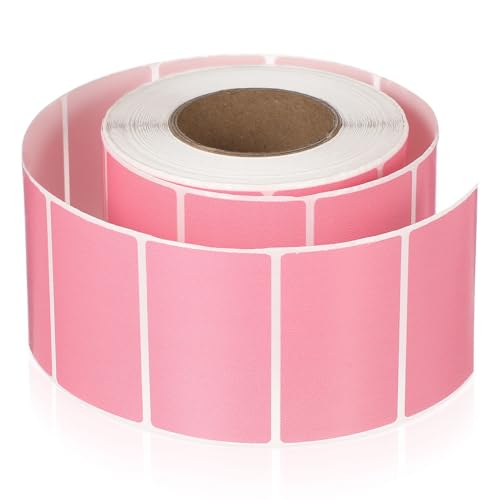 OSALADI 800 Stück Dreisicheres Thermoetikett Aufkleber Beschriftungen Thermoaufkleber-etiketten Papier Für Thermodrucker Direkte Rosa Drei Proof-thermopapier von OSALADI
