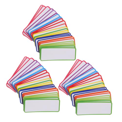 OSALADI 81 Stück magnetisches Etikett Magnetetikett Namensschilds magnetische Namensschilder wiederverwendbar Etiketten für Whiteboard Trockener Lösche Magnete Aufkleber von OSALADI