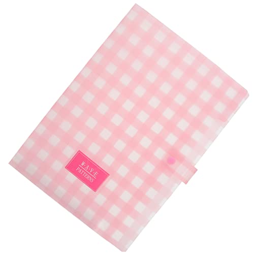 OSALADI Aktenhalter Datei Unterlagen Ordner Büro Dokumentieren Tasche Lagerung Groß Faltbar Wasserdicht Aktenverwalter Für Papierorganisatoren Reizender Aktenverwalter Pp Rosa von OSALADI