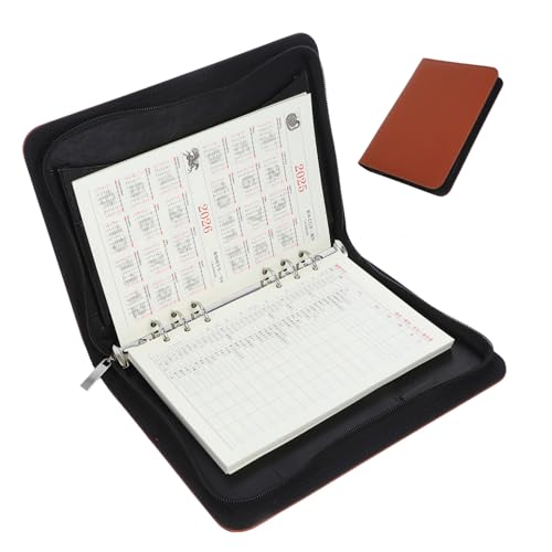OSALADI Aktenmappe Künstlermappe Holz Scheckhalter Dokumentenmappe Spielzettelmappe Scheckheftmappe Mappe Mit Griff Portfoliomappe Planerzubehör Sichtbuch Pu von OSALADI