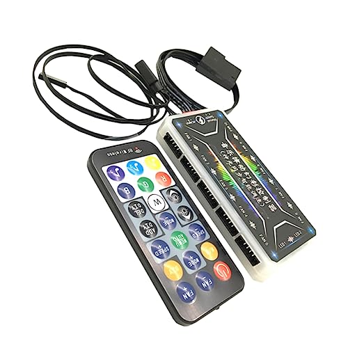 OSALADI Argb Hub Controller für Lüfter LED Streifen Tragbarer Multi Port Hub Adapter mit Fernbedienung zur Lichtsteuerung Bedienen OSALADI Argb Hub Controller für Lüfter LED Streifen Tragbarer Multi Port Hub Adapter mit Fernbedienung zur Lichtsteuerung Bedienen von OSALADI