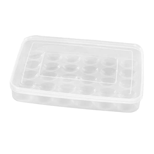 OSALADI Aufbewahrungsdose 30 Lebensmittelbehälter Eierschale Mit Deckel Regalhalterungen Aufbewahrungsschubladen Kühlschrank Schubladenschrank Eierbehälter Lagerung Versandkarton Weiß von OSALADI