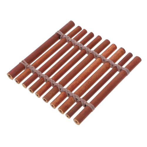 OSALADI Bambusrequisiten Mini-Zaun-Bastelarbeiten Zubehör für Musikinstrumente Mini-Zaun-Handwerk Kartonröhren zum Basteln Panflöteninstrument Flöte Pfeife Brown von OSALADI