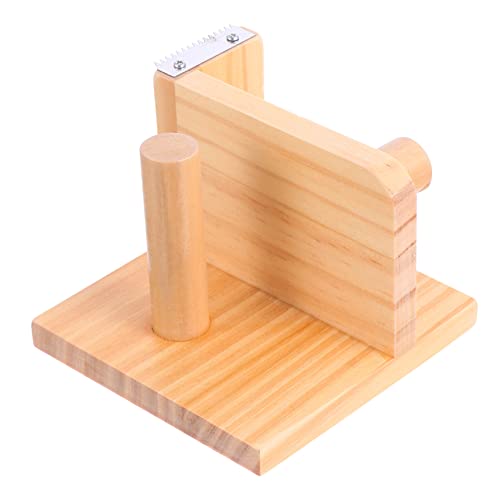 OSALADI Bandschneider schulsachen schulzeug tape cutter Kreativer Klebeband-Spender süßer Klebebandabroller Klebebandabschneider tragbar Bandhalter Bandschneidewerkzeug hölzern Brown von OSALADI