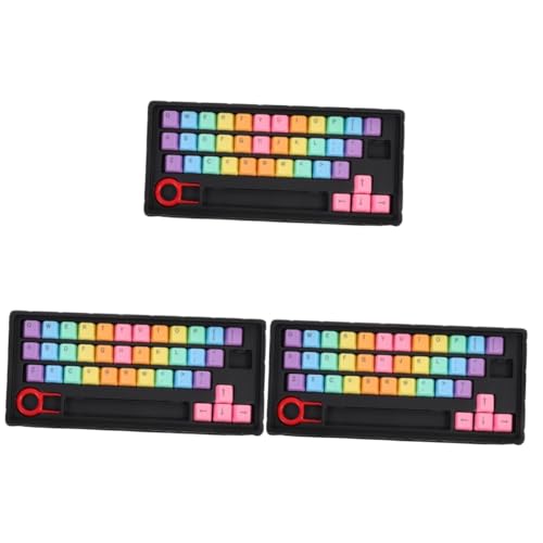 OSALADI 3 Sätze Tastenkappen Für Mechanische Tastaturen Tastaturzubehör Tastaturschutz Tastenkappen Unisex-Design Kratzfest Staubabweisend Leuchtend Dekorativ von OSALADI
