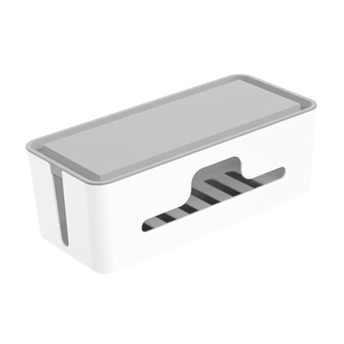 OSALADI Einfache Kabelbox Weiße Box Kabel-Organizer Praktischer Aufbewahrungskoffer Wärmeableitungsdesign Mehrzweck für Den Haushalt von OSALADI