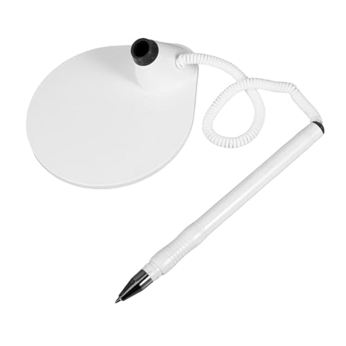 OSALADI Gegenstift Sichern Sie Den Stift Für Den Zähler Sichern Stift Für Die Schule Zählerstift Mit Halter Stifte Mit Kabel Stifthalter Für Den Arbeitsplatz Home Desk Stifte Black Plastik von OSALADI